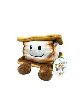 Giggle Scape Smores Plush Toy 4" Smiling Brown Legs Soft Stuffed Animal Ages 1+